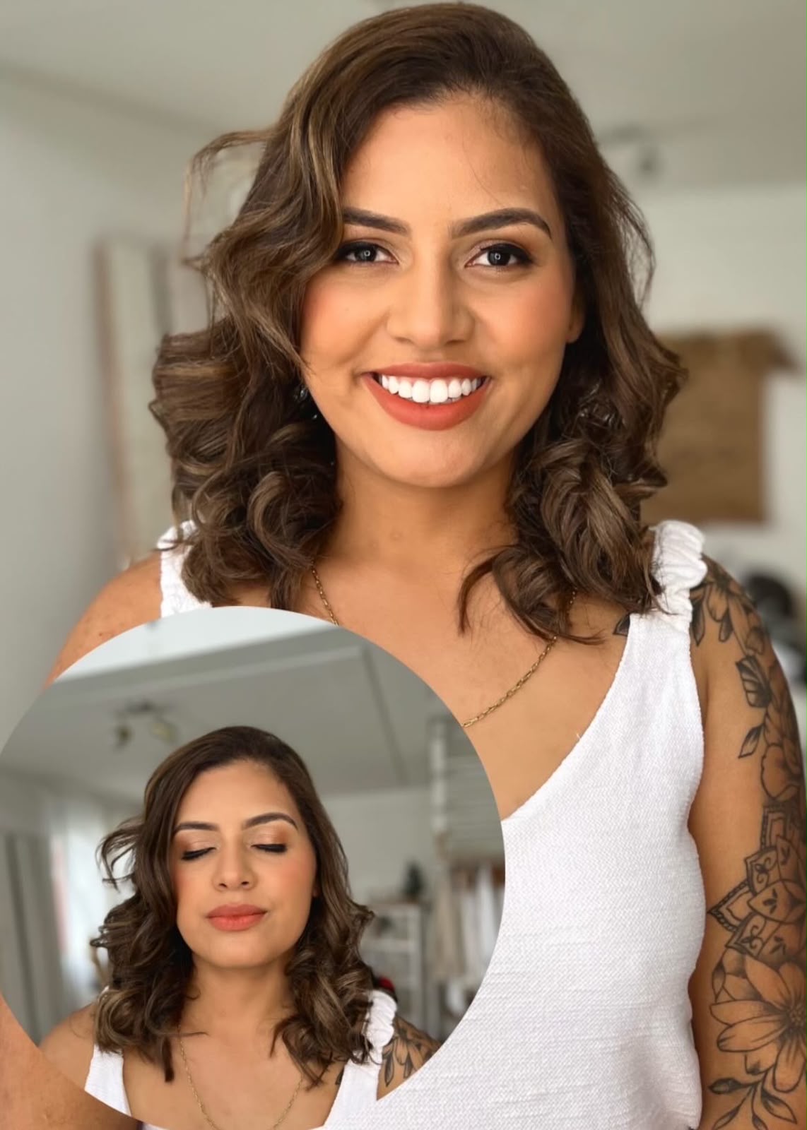 Maquiagem de Débora por Vitória Mariano
